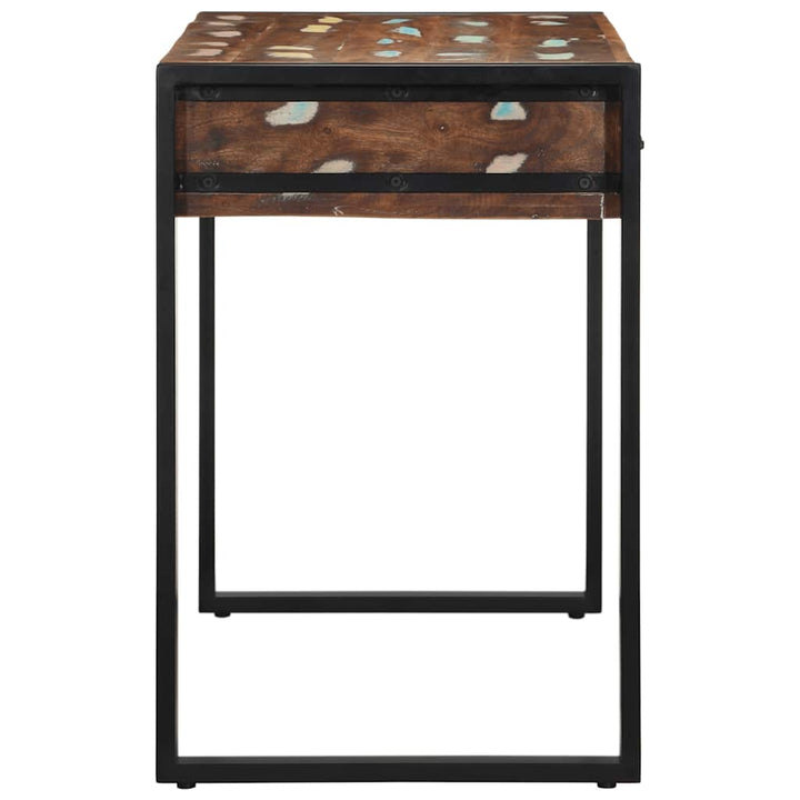 Skrivbord Flerfärgat 100X50X75 Cm Massivt Trä Återvunnet