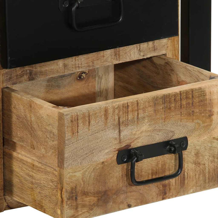 Sängbord 40X35X40 Cm Massivt Grovt Trä Mango
