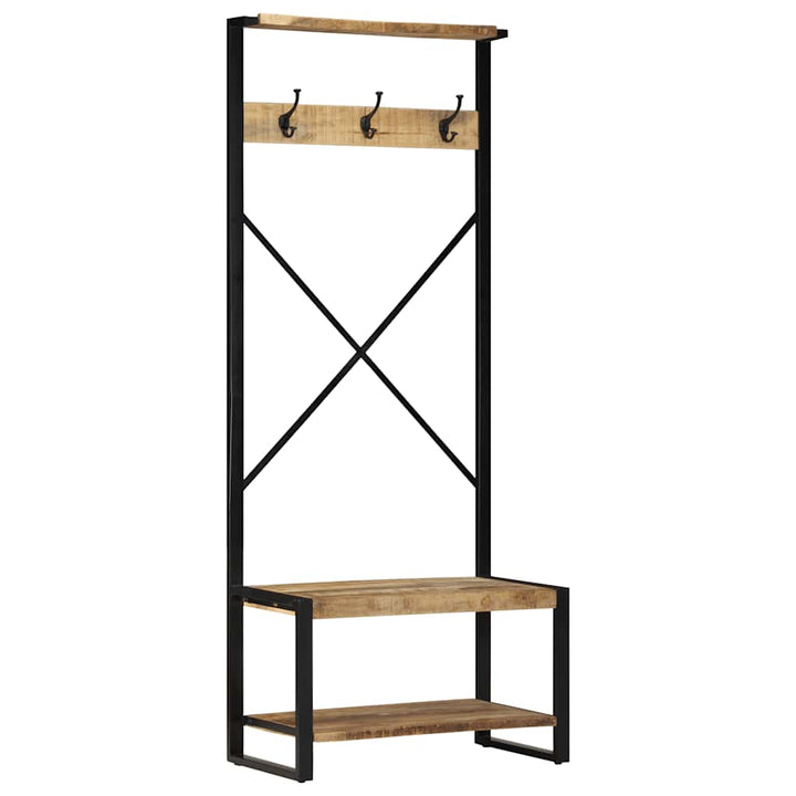 Klädhängare Flerfärgad 80X40X190 Cm Massivt Trä Återvunnet
