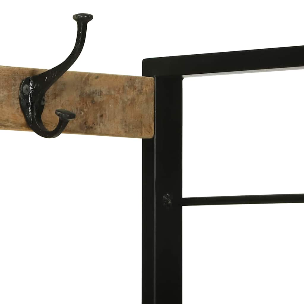 Klädhängare Med Låda Brun 110 X 40 X 179 Cm Massivt Mangoträ