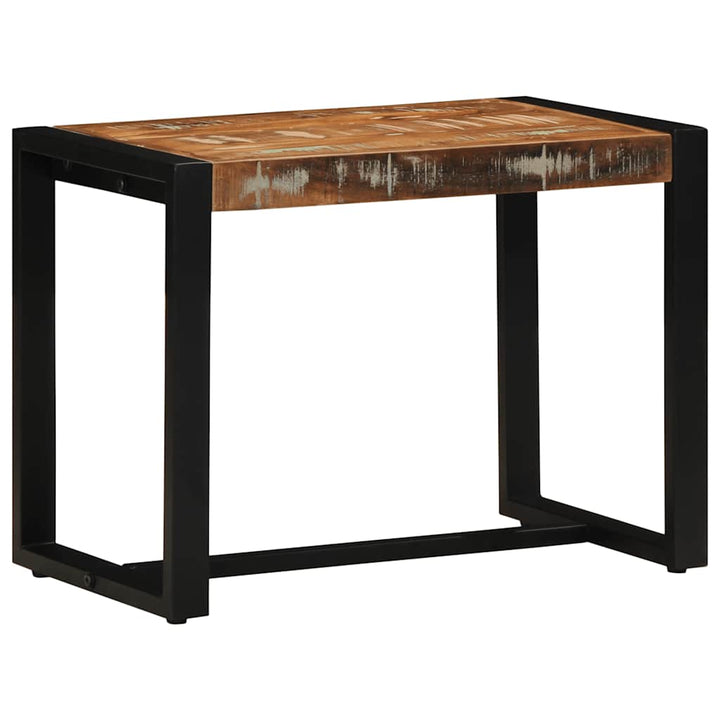 Bänk Flerfärgad 60X35X45 Cm Massivt Trä Återvunnet