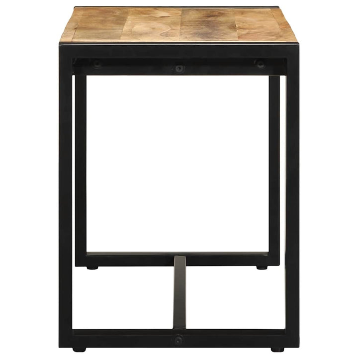 Bänk 80X35X45 Cm Massiv Grov Trämango