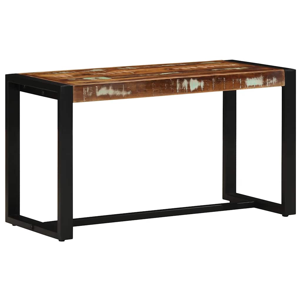 Bänk Flerfärgad 80X35X45 Cm Massivt Trä Återvunnet