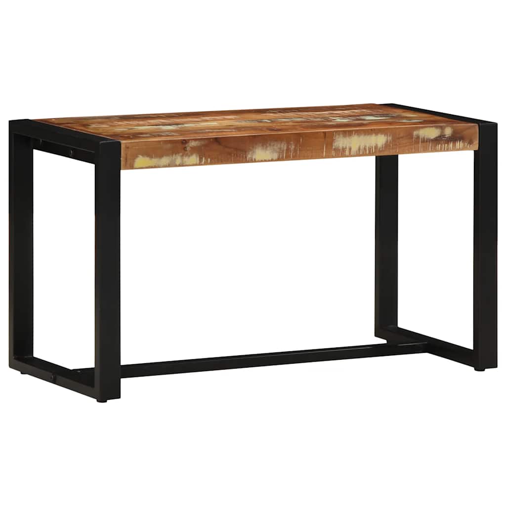 Bänk Flerfärgad 80X35X45 Cm Massivt Trä Återvunnet