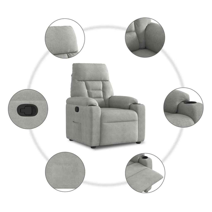 Reclinerfåtölj Mikrofibertyg