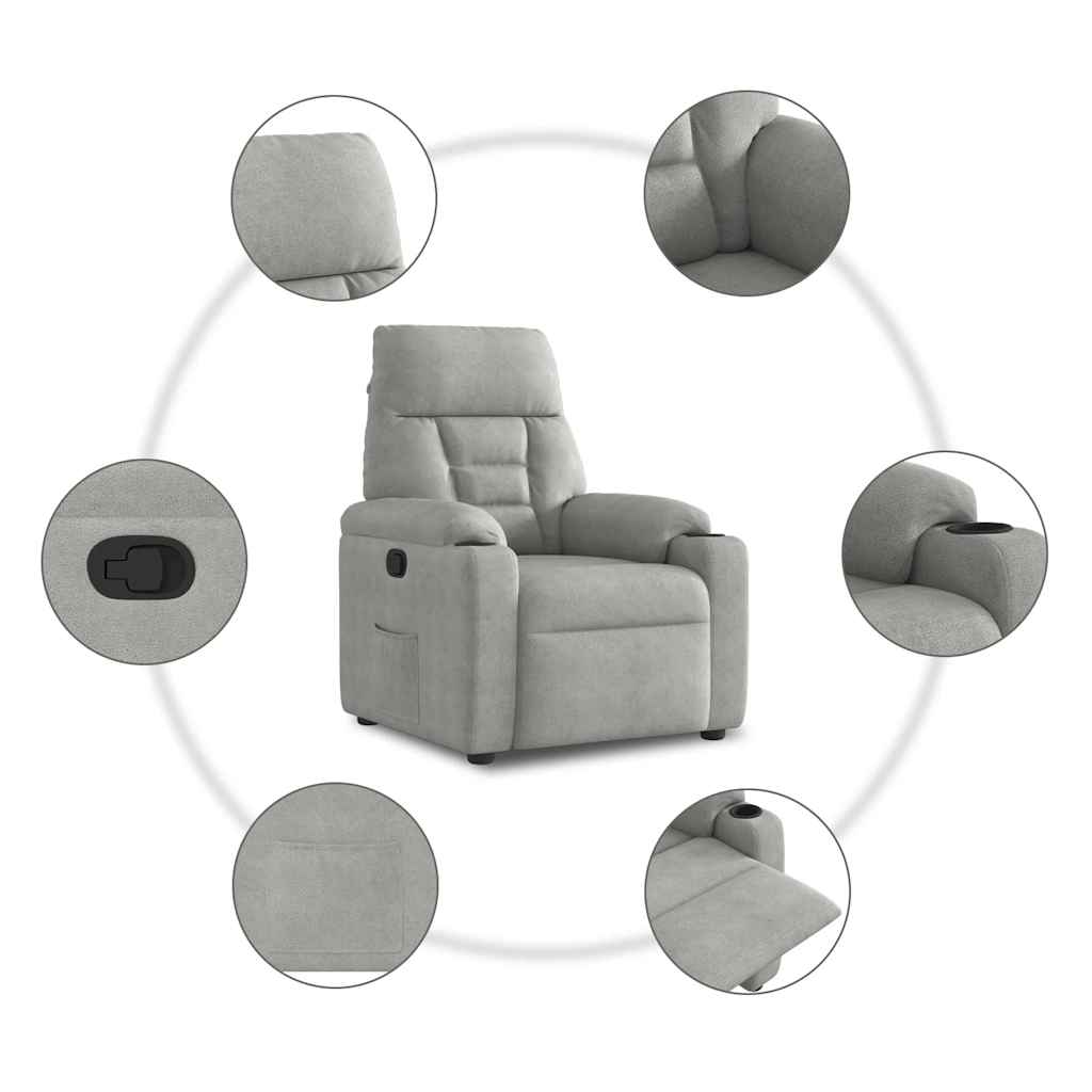 Reclinerfåtölj Mikrofibertyg