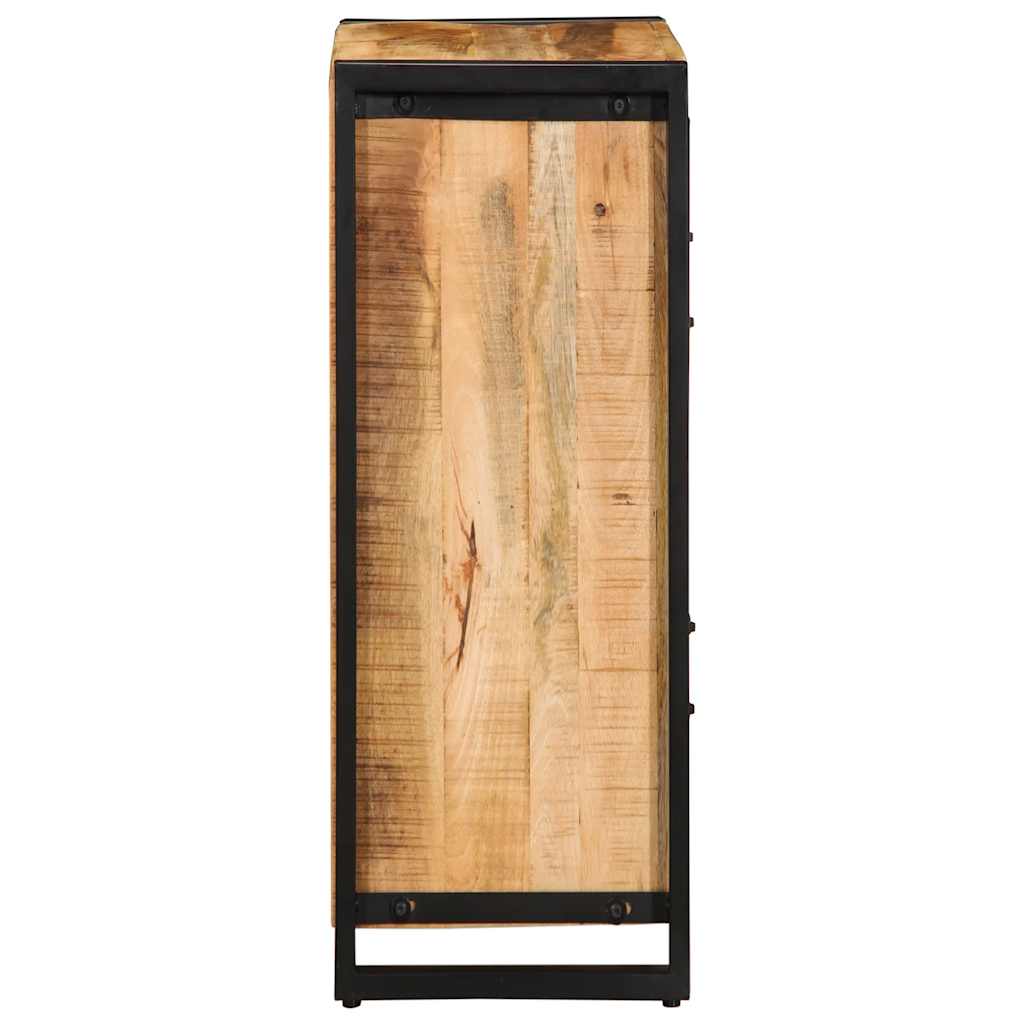 Skänk 55X35X70 Cm Massivt Grovt Mangoträ