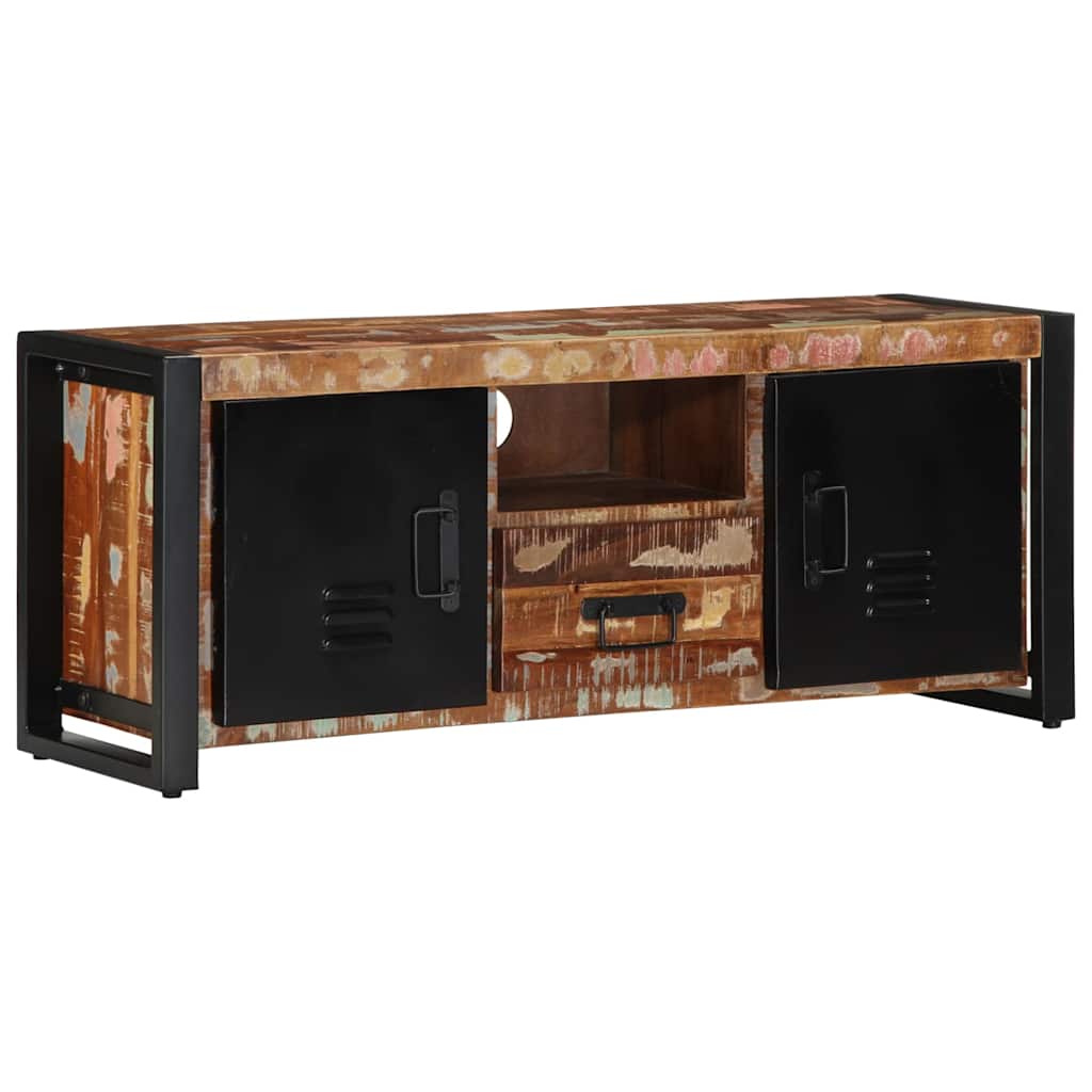 Tv-Bänk 100X30X40 Cm Massivt Trä Återvunnet