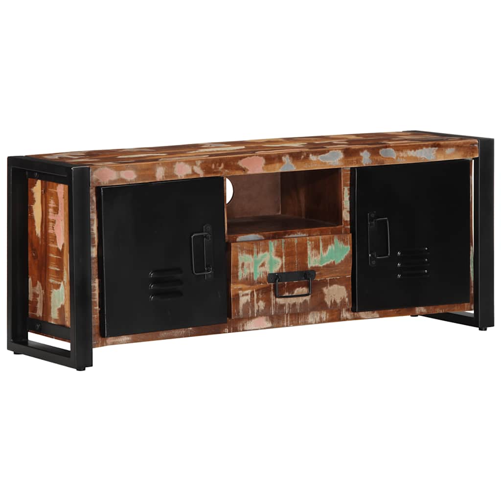 Tv-Bänk 100X30X40 Cm Massivt Trä Återvunnet