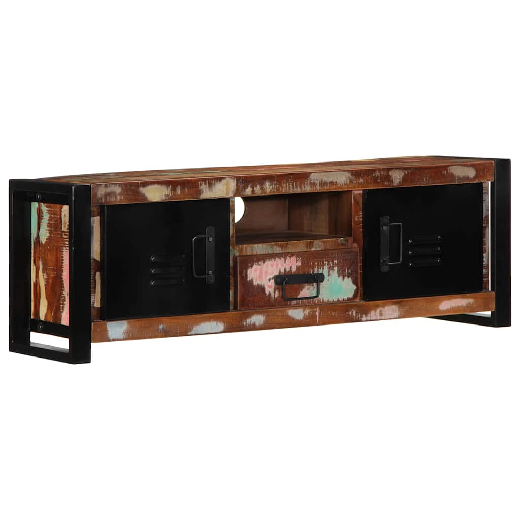 Tv-Bänk 100X30X35 Cm Massivt Trä Återvunnet