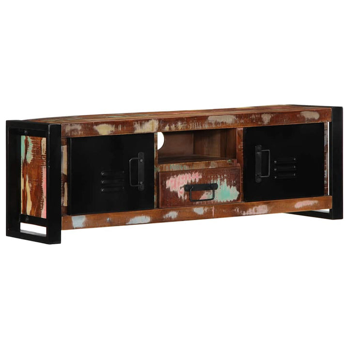 Tv-Bänk 100X30X35 Cm Massivt Trä Återvunnet