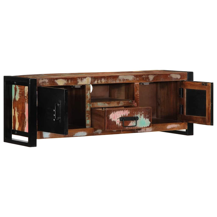 Tv-Bänk 100X30X35 Cm Massivt Trä Återvunnet