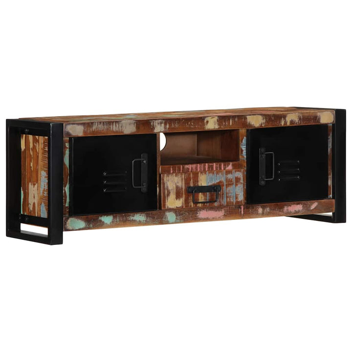 Tv-Bänk 100X30X35 Cm Massivt Trä Återvunnet