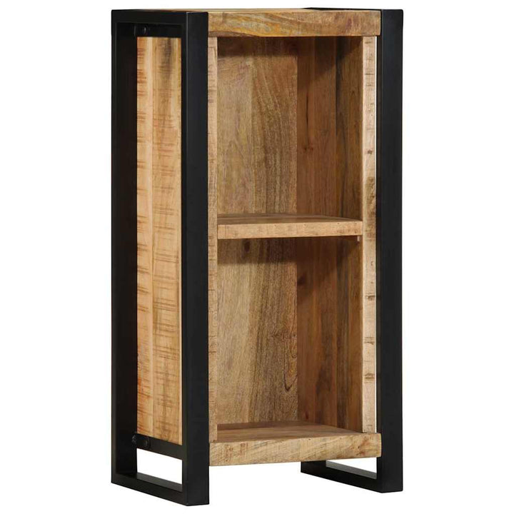 Nattduksbord Med Hylla Brun 40 X 30 X 80 Cm Massivt Mangoträ