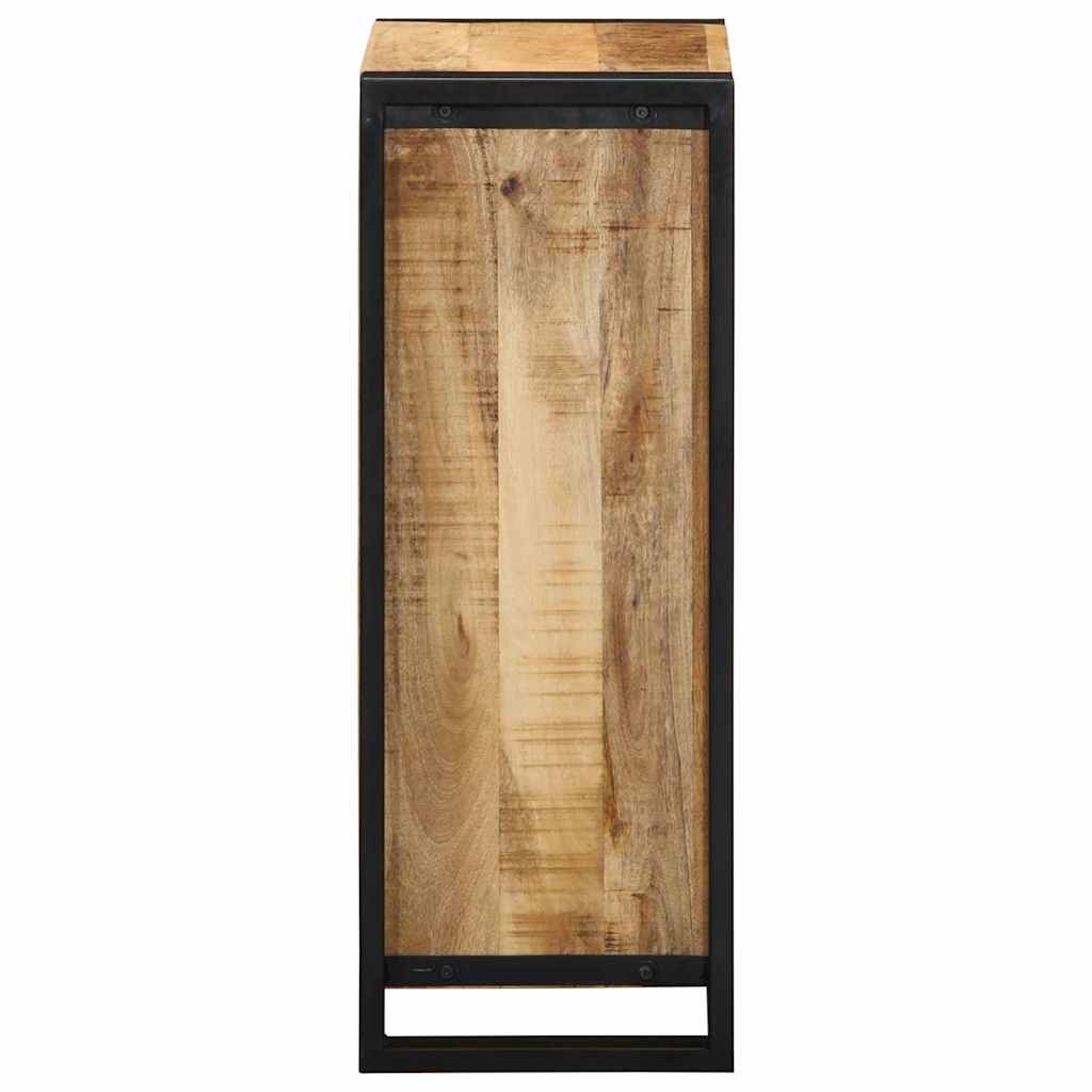 Nattduksbord Med Hylla Brun 40 X 30 X 80 Cm Massivt Mangoträ