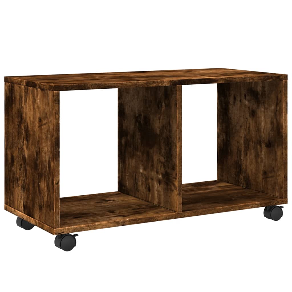 Skåp Med Hjul 72X33X42,5 Cm Konstruerat Trä