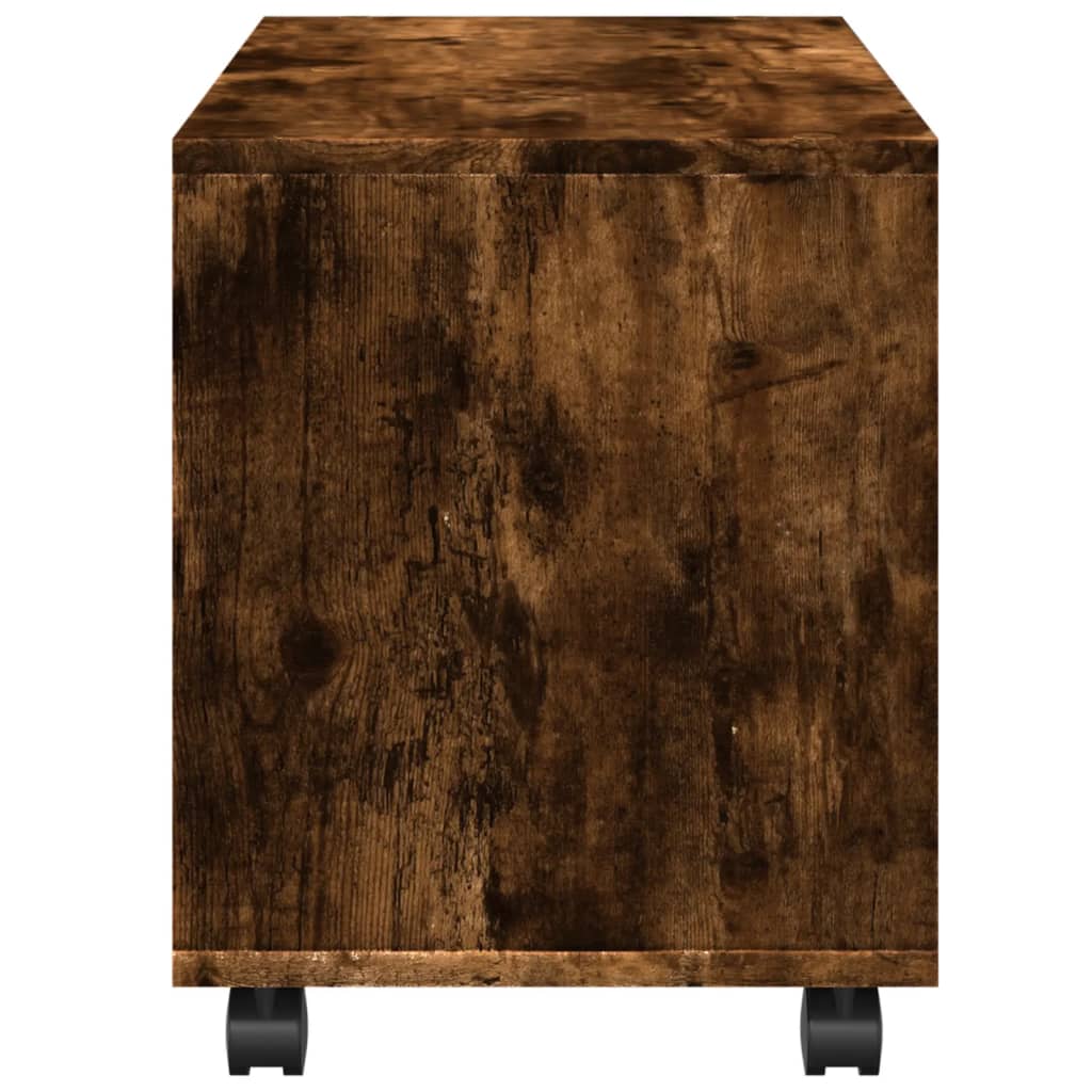 Skåp Med Hjul 72X33X42,5 Cm Konstruerat Trä