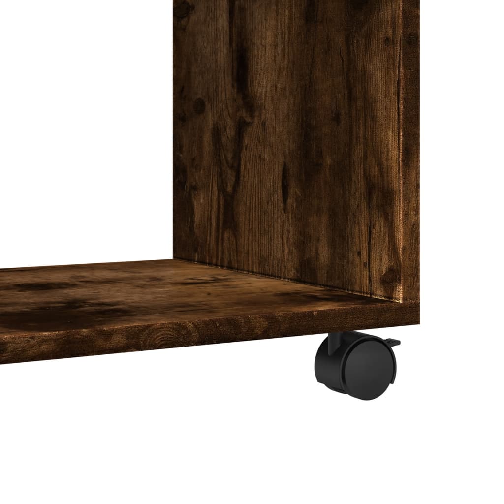 Skåp Med Hjul 72X33X42,5 Cm Konstruerat Trä