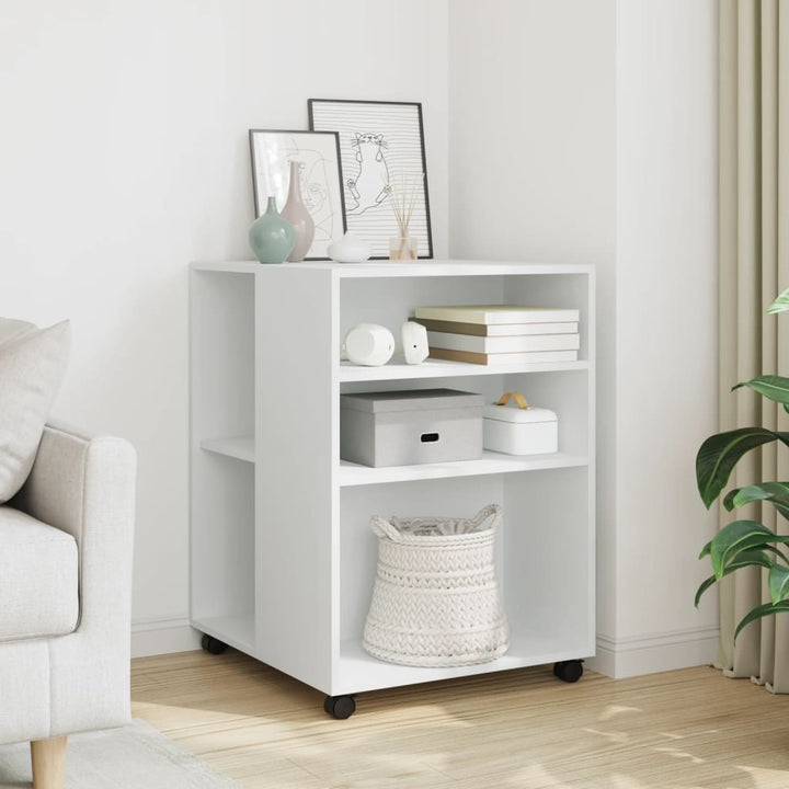 Sidobord Med Hjul Ek 55X60X78 Cm Konstruerat Trä