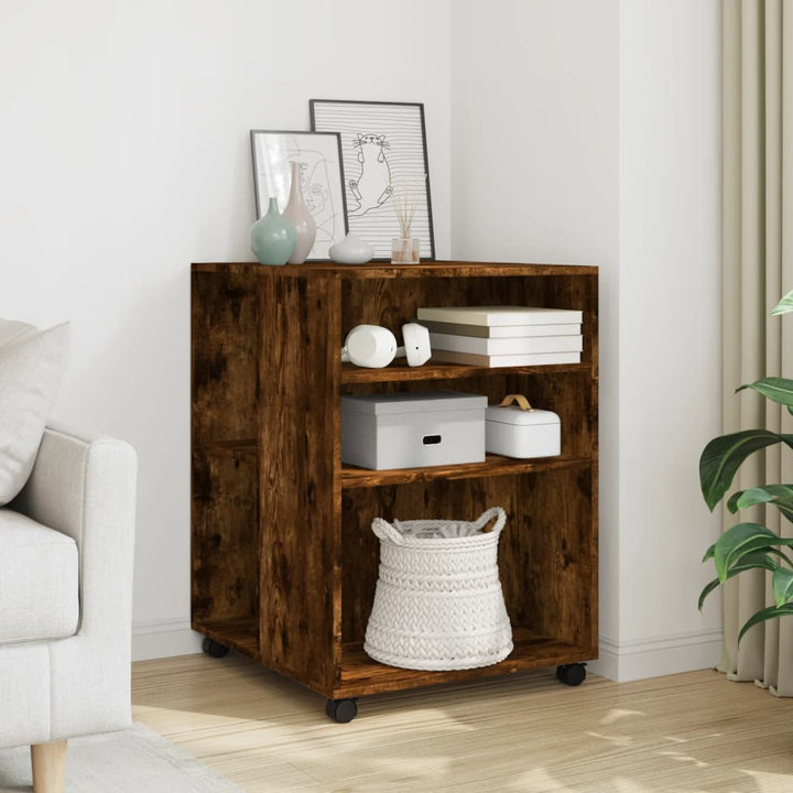 Sidobord Med Hjul Ek 55X60X78 Cm Konstruerat Trä