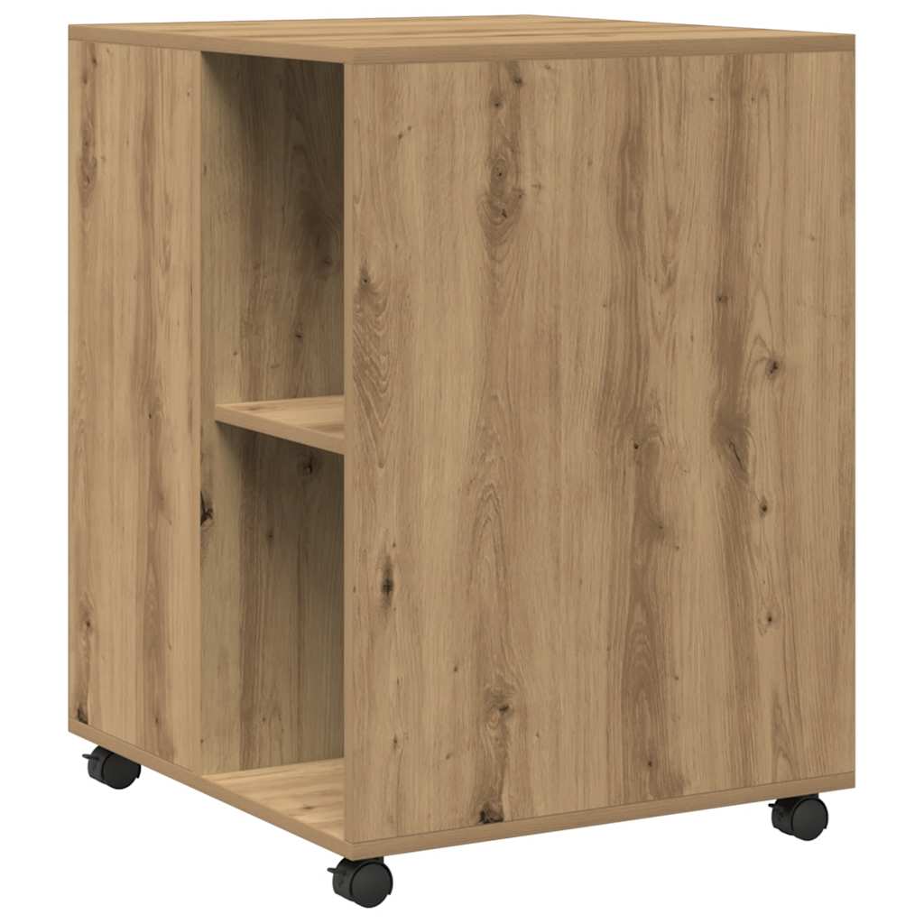 Sidobord Med Hjul Ek 55X60X78 Cm Konstruerat Trä