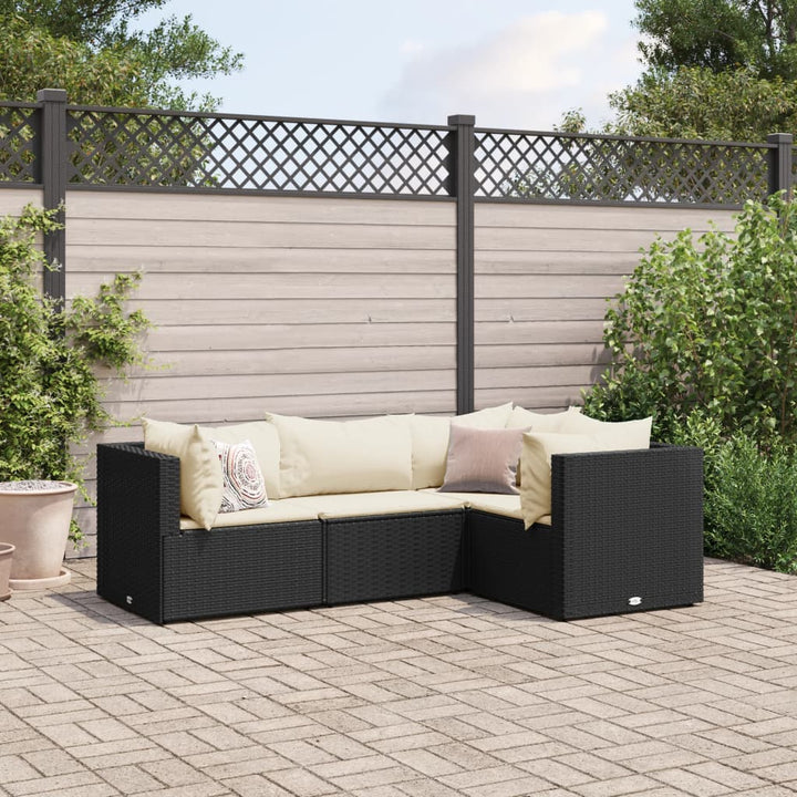 Loungegrupp Med Dynor 5 Delar Brun Konstrotting