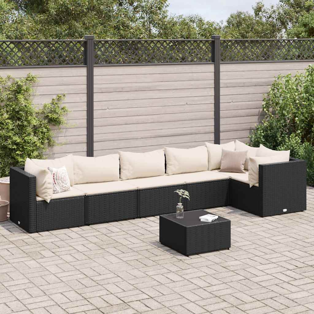 Loungegrupp Med Dynor 5 Delar Brun Konstrotting