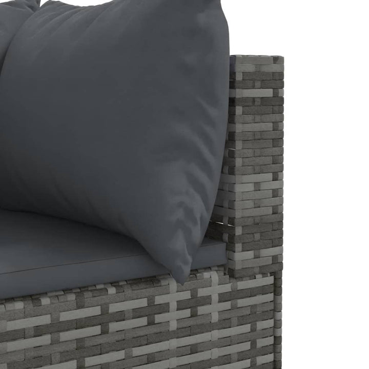 Loungegrupp För Trädgården M Dynor 9 Delar Konstrotting