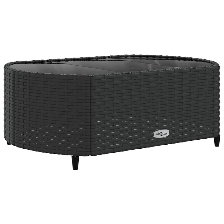 Loungegrupp 10 Delar Med Svarta Dynor Konstrotting