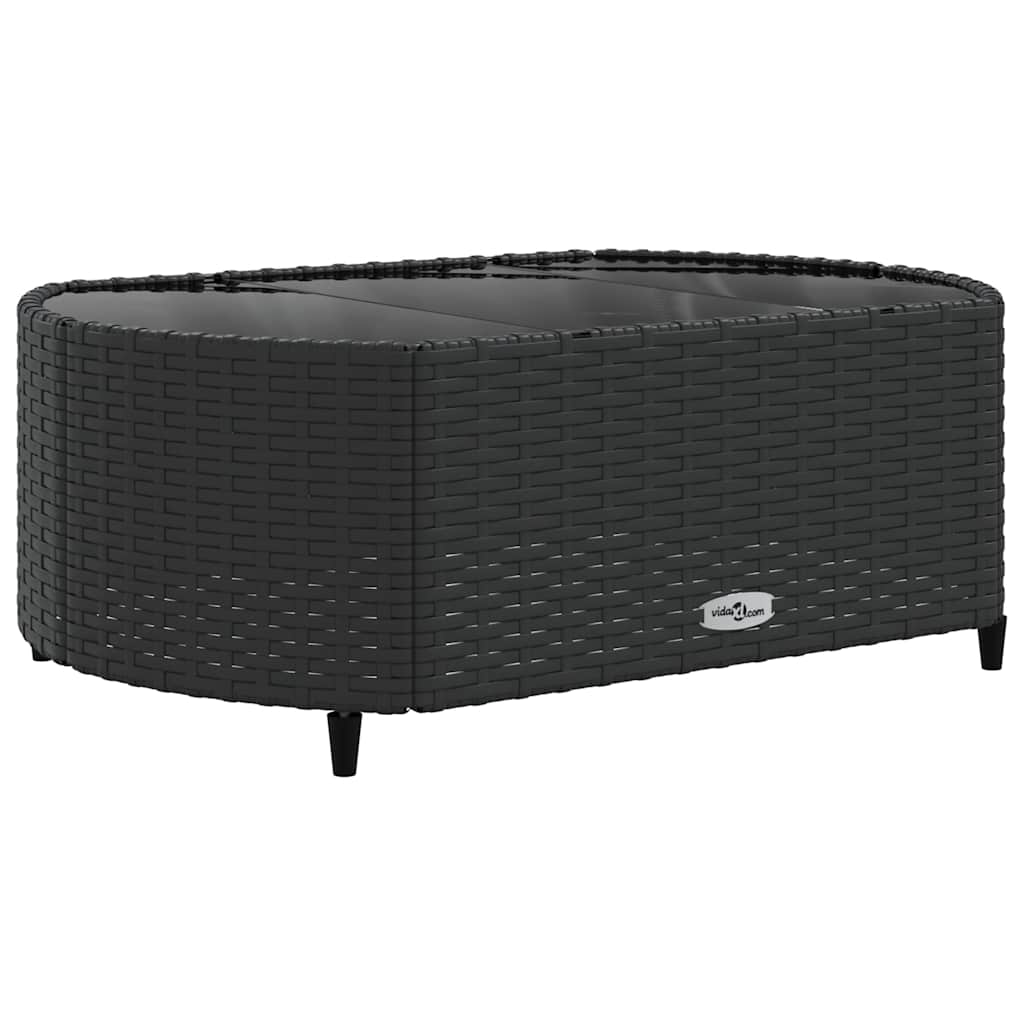 Loungegrupp 10 Delar Med Svarta Dynor Konstrotting