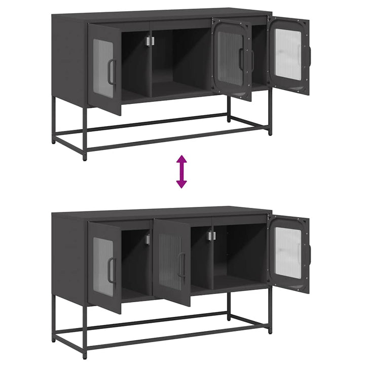 Tv-Bänk 100,5X39X60,5 Cm Kallvalsat Stål