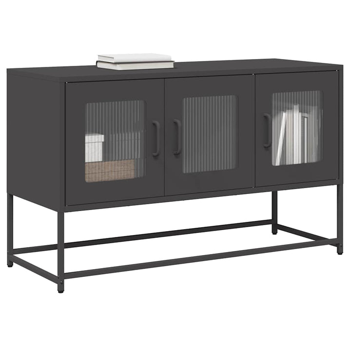 Tv-Bänk 100,5X39X60,5 Cm Kallvalsat Stål
