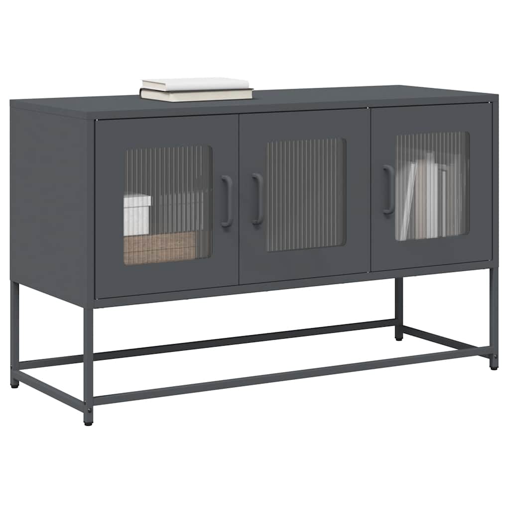 Tv-Bänk 100,5X39X60,5 Cm Kallvalsat Stål