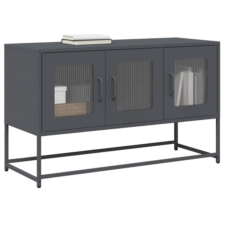 Tv-Bänk 100,5X39X60,5 Cm Kallvalsat Stål