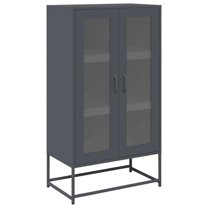 Highboard 68X39X123 Cm Stål
