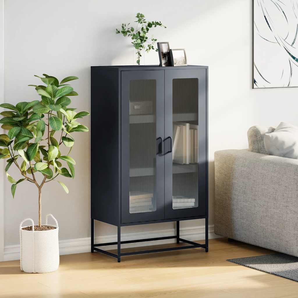 Highboard 68X39X123 Cm Stål