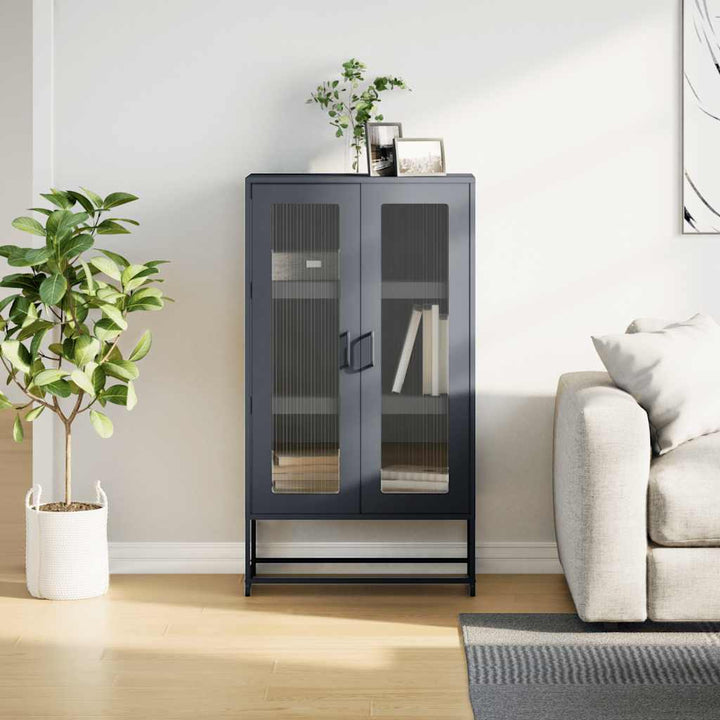 Highboard 68X39X123 Cm Stål