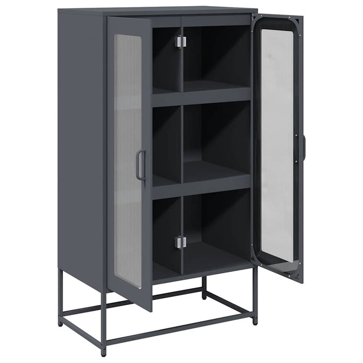 Highboard 68X39X123 Cm Stål