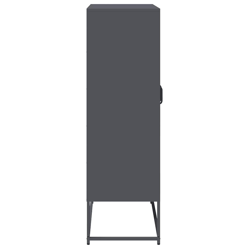 Highboard 68X39X123 Cm Stål