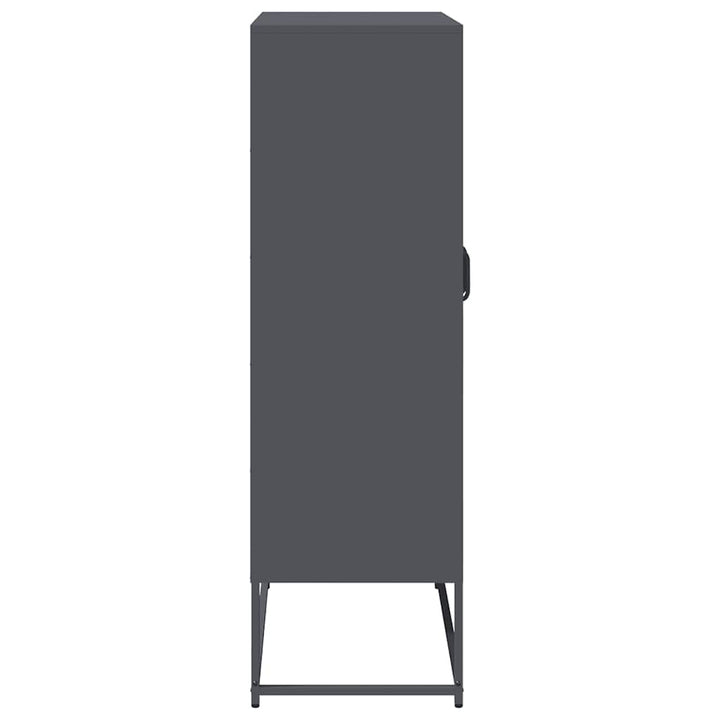 Highboard 68X39X123 Cm Stål