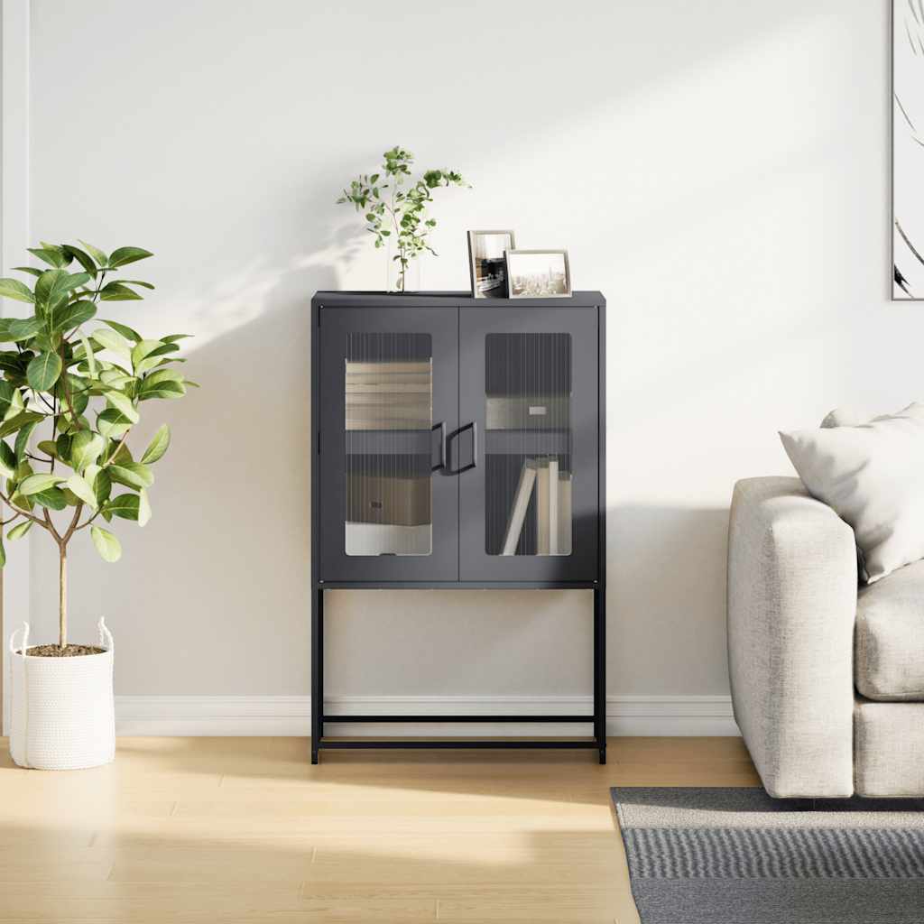 Highboard 68X39X107 Cm Stål