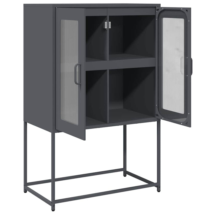 Highboard 68X39X107 Cm Stål
