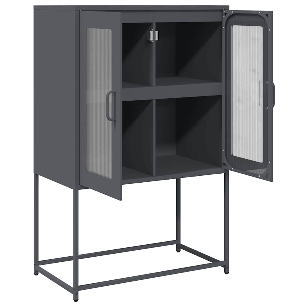 Highboard 68X39X107 Cm Stål