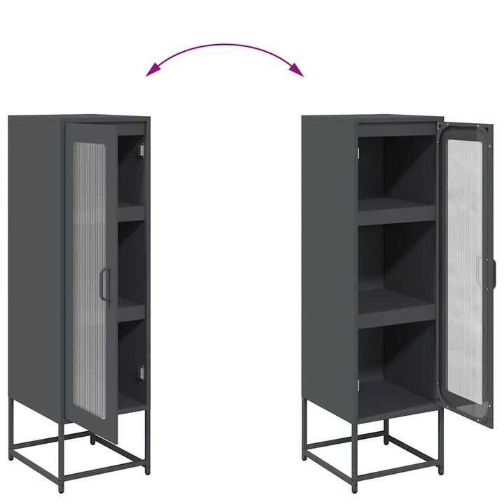 Highboard 36X39X123 Cm Kallvalsat Stål