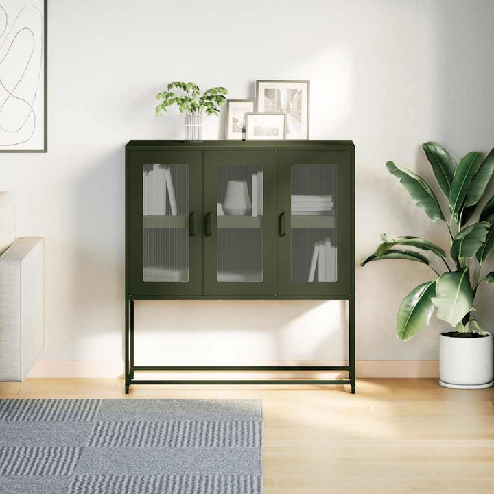 Sidoskåp 100,5X39X107 Cm Kallvalsat Stål