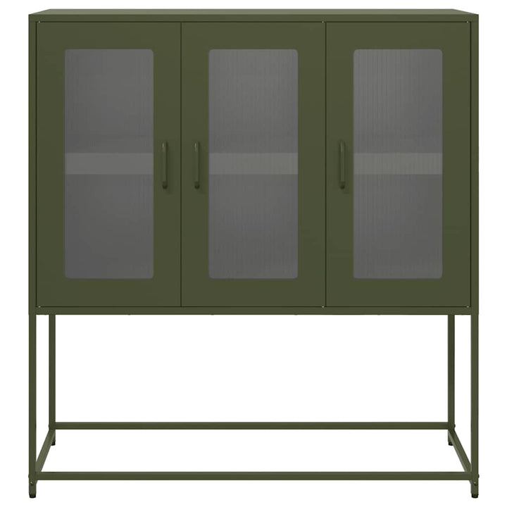 Sidoskåp 100,5X39X107 Cm Kallvalsat Stål