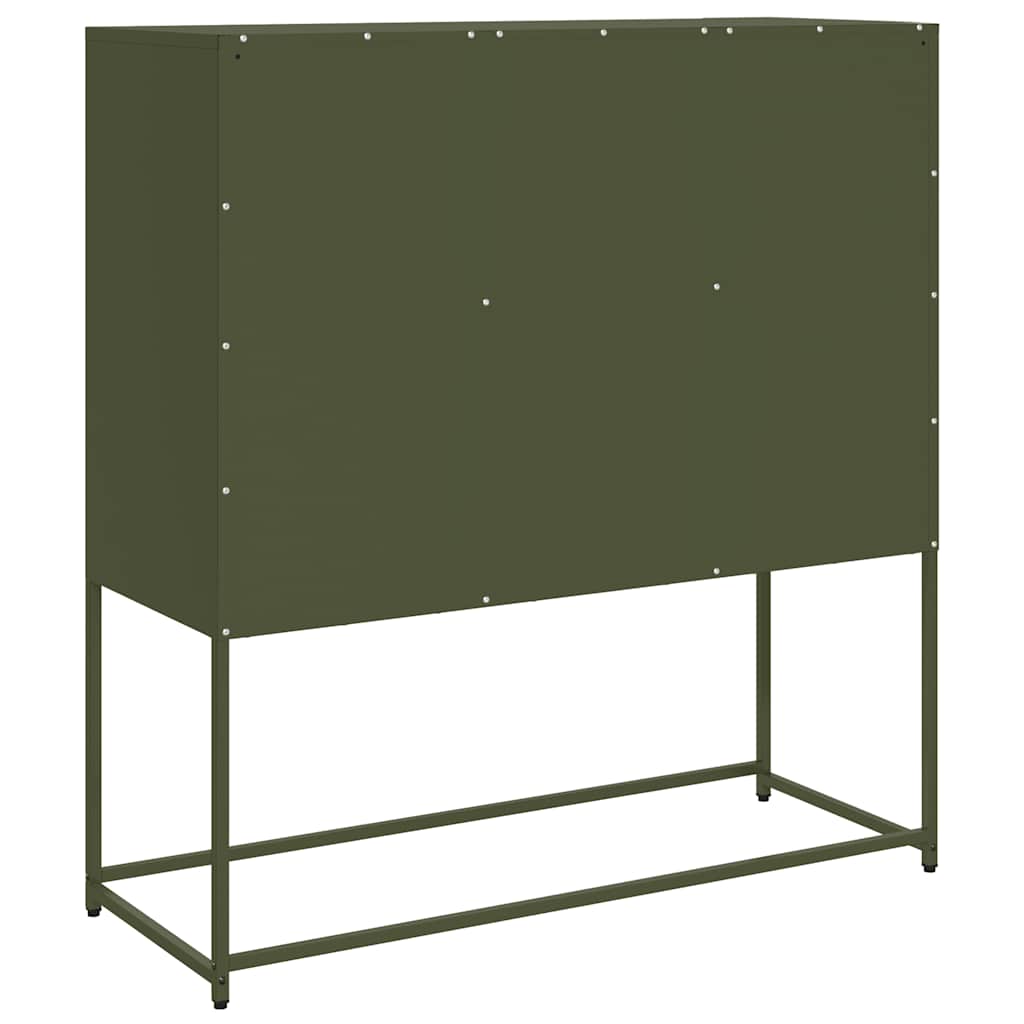 Sidoskåp 100,5X39X107 Cm Kallvalsat Stål