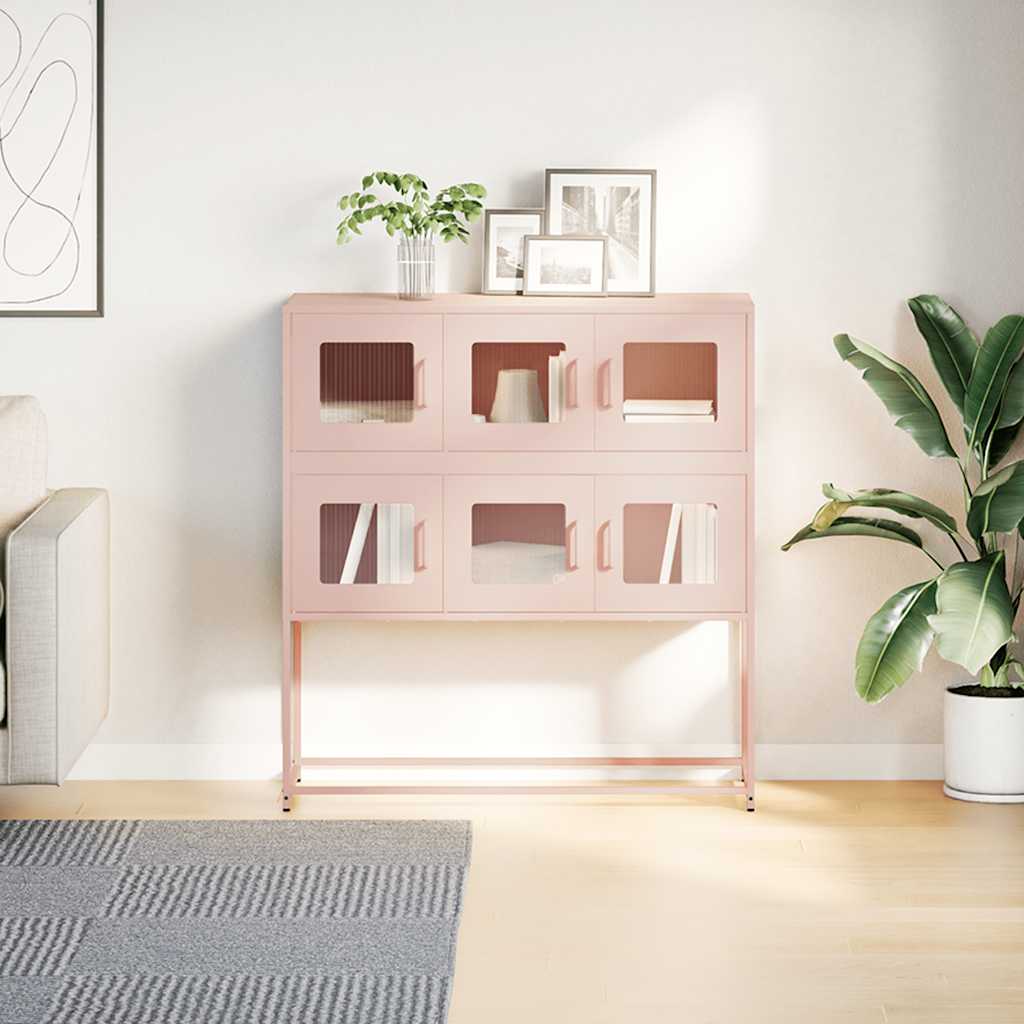 Sidoskåp 100,5X39X107 Cm Kallvalsat Stål