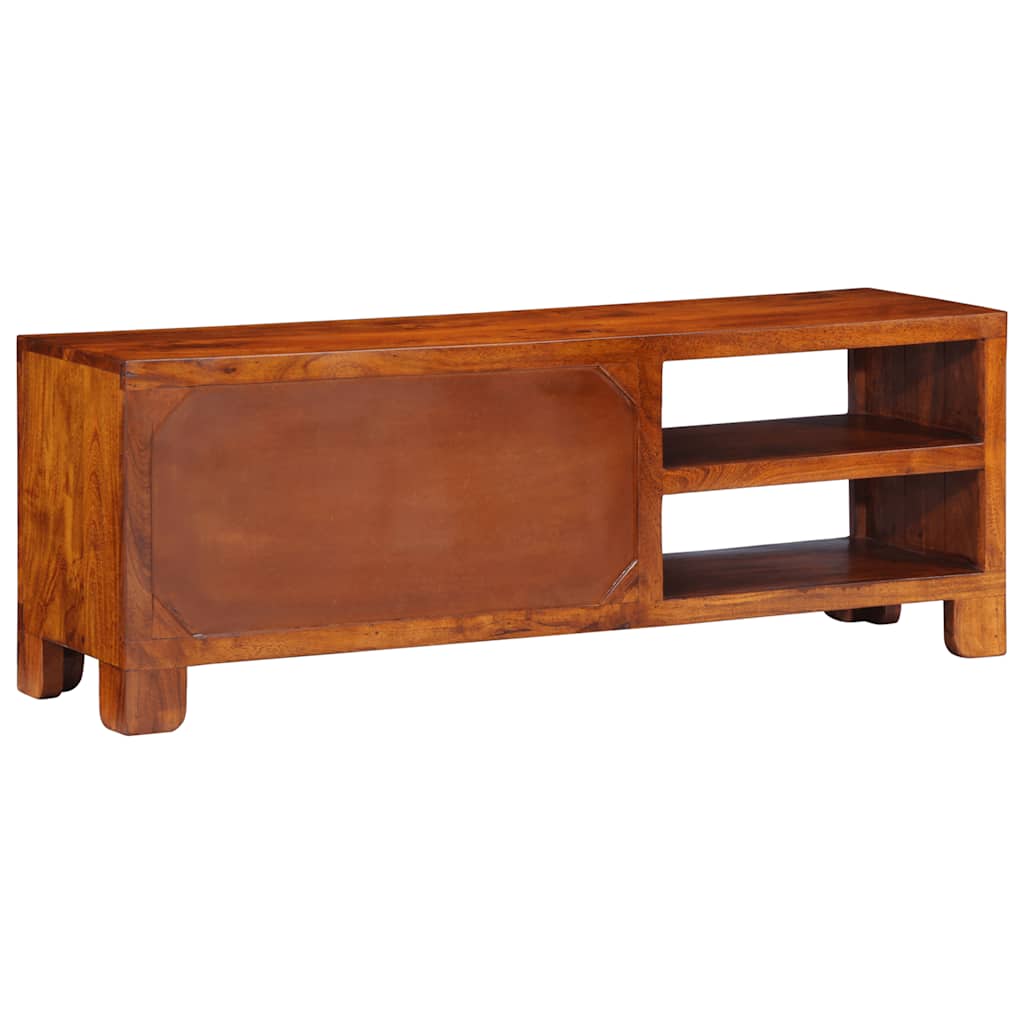 Tv-Bänk Flerfärgad 110X30X40 Massivt Trä Akacia