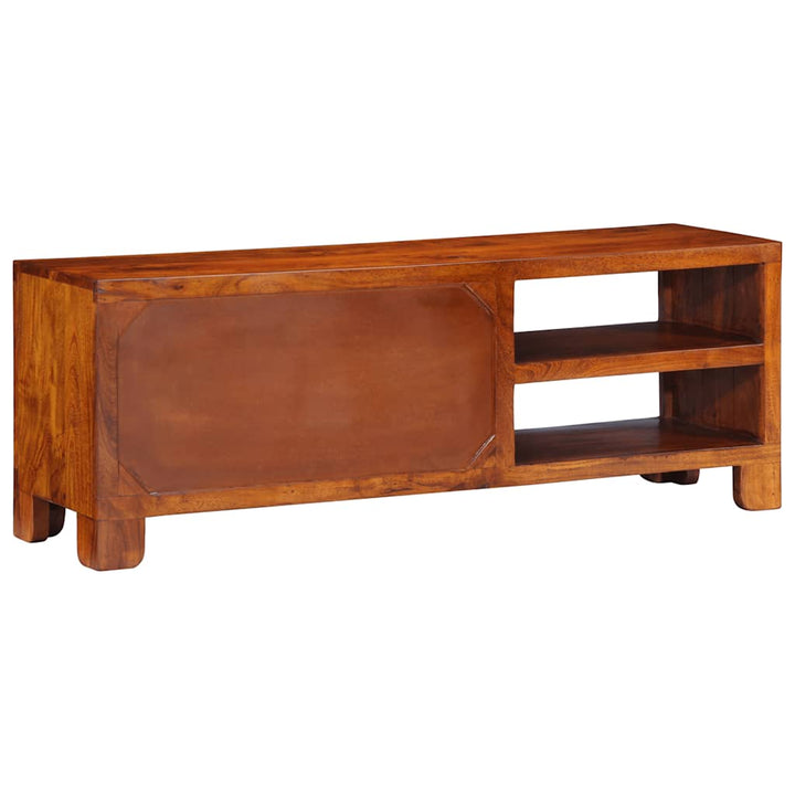 Tv-Bänk Flerfärgad 110X30X40 Massivt Trä Akacia